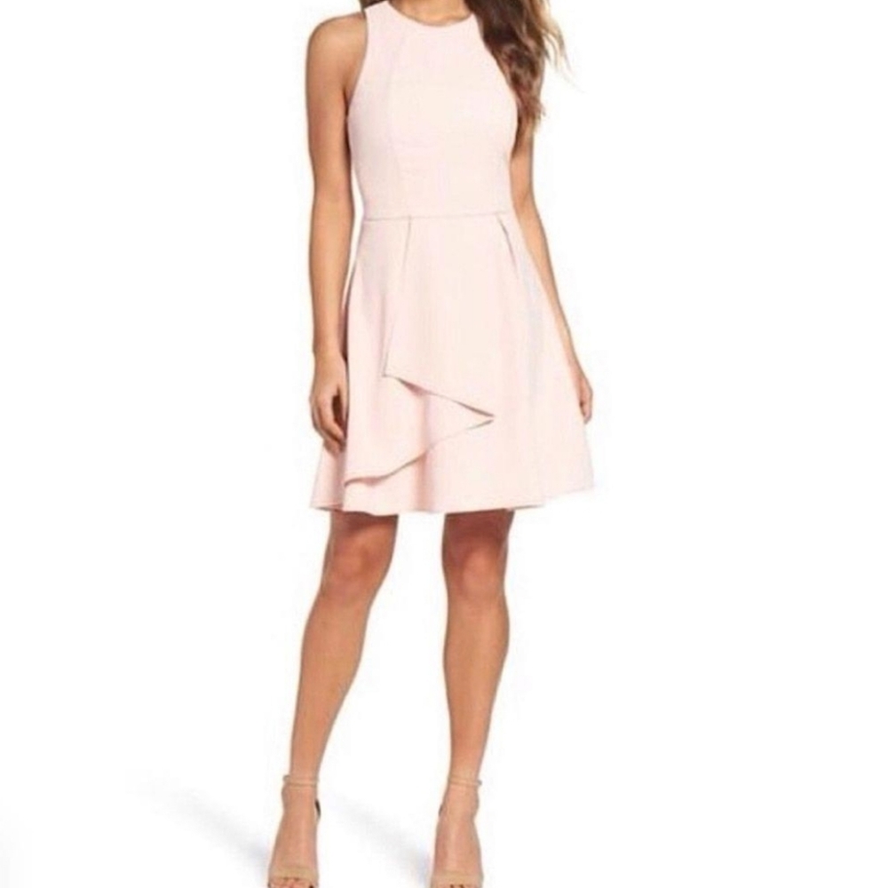 Adelyn Rae Pink Sand Athena Fit & Flare NWT